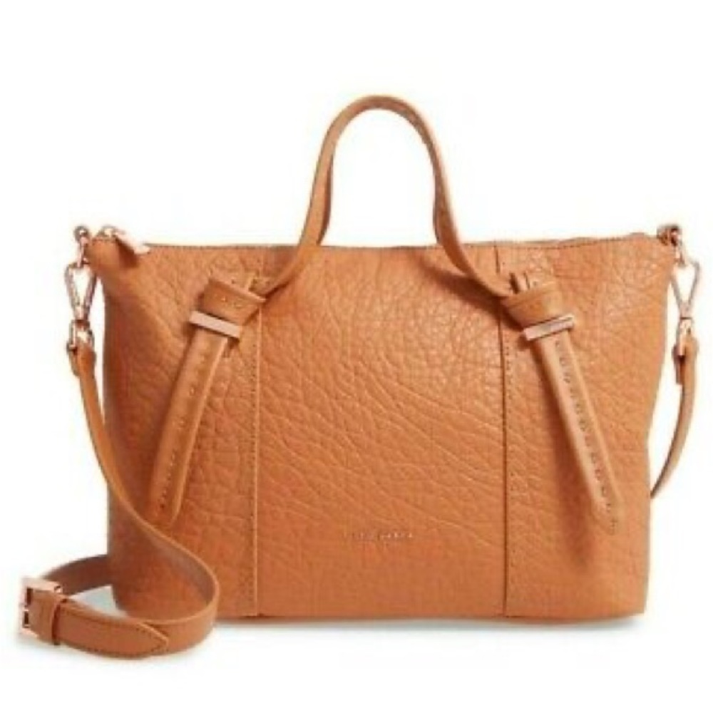 NWT Ted Baker Olmia Small Leather Tote, Tan, $295